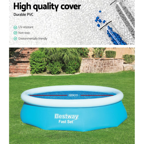 Bestway Pool Cover Fits 3.05m/10ft Round Swimming Pool PVC Blanket 2.89m - Image 7