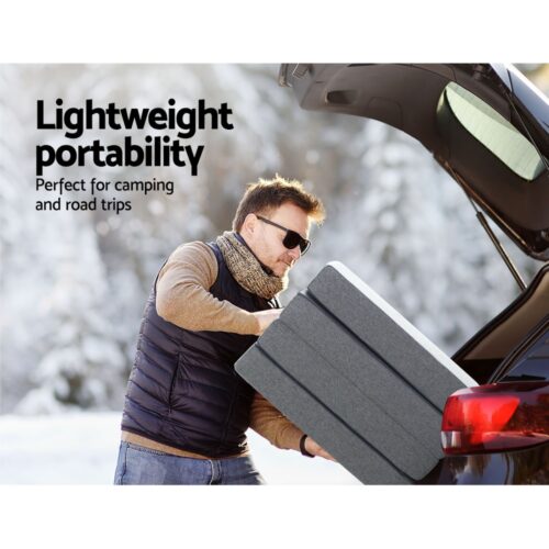 Giselle Bedding Foldable Mattress Folding Foam Single Grey - Image 5