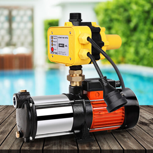 Giantz Garden Water Pump High Pressure 1800W 5-Stage Tank Irrigation Yellow - Image 7