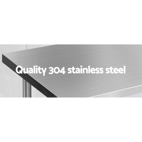 Cefito 1524x610mm Stainless Steel Kitchen Bench 304 - Image 2