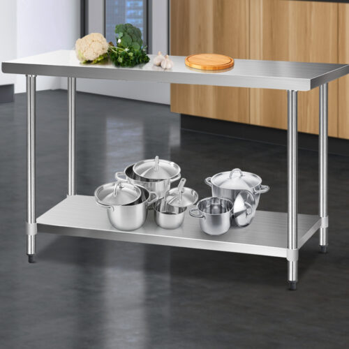 Cefito 1524x610mm Stainless Steel Kitchen Bench 304 - Image 7