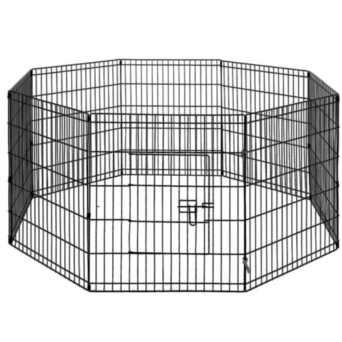 i.Pet 2x30" 8 Panel Dog Playpen Pet Fence Exercise Cage Enclosure Play Pen - Image 2