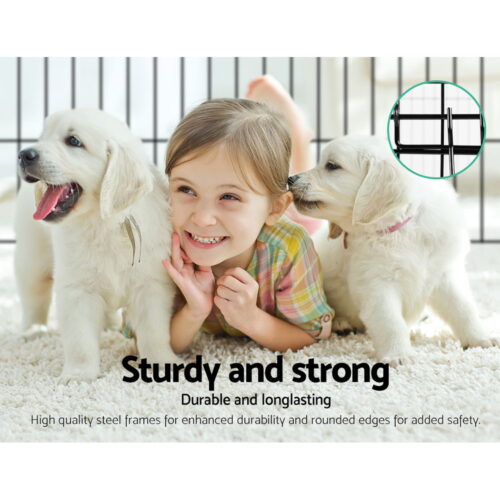 i.Pet 2x36" 8 Panel Dog Playpen Pet Fence Exercise Cage Enclosure Play Pen - Image 4