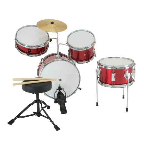 Karrera Childrens 4pc Drum Kit  Red - Image 5