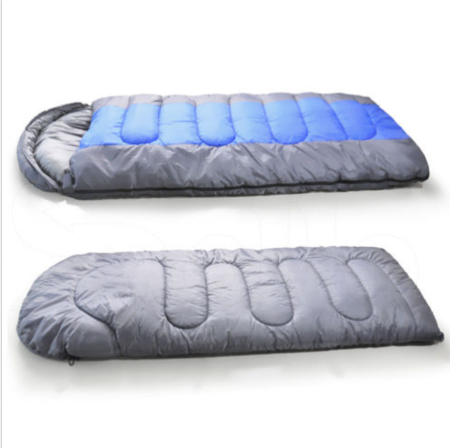 Thermal Single Outdoor Camping Sleeping Bag Mat Tent Hiking Blue - Image 2