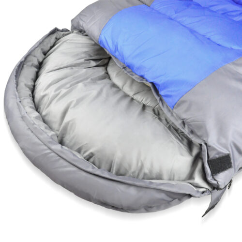 Thermal Single Outdoor Camping Sleeping Bag Mat Tent Hiking Blue - Image 3
