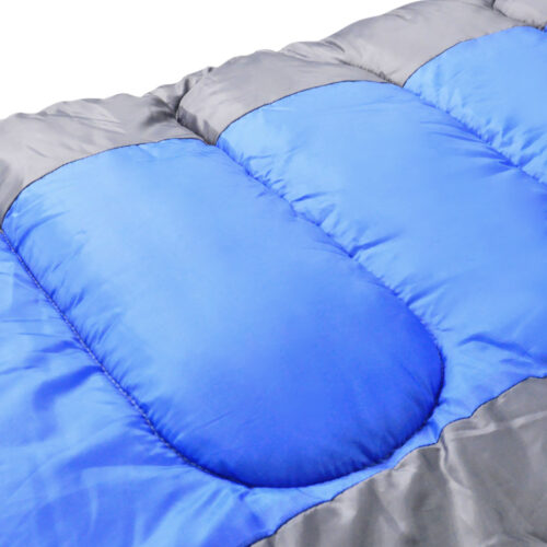 Thermal Single Outdoor Camping Sleeping Bag Mat Tent Hiking Blue - Image 4