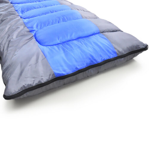 Thermal Single Outdoor Camping Sleeping Bag Mat Tent Hiking Blue - Image 5