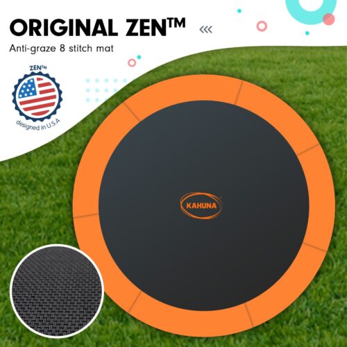 Kahuna Trampoline 6 ft with Basketball Set  Orange - Image 5