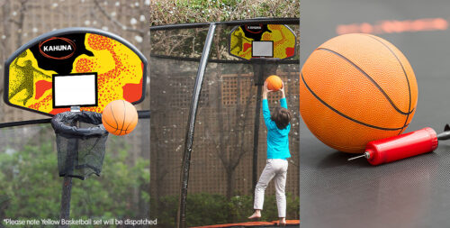 Kahuna Trampoline Basketball Ring Set with Mini Ball and Pump - Image 3