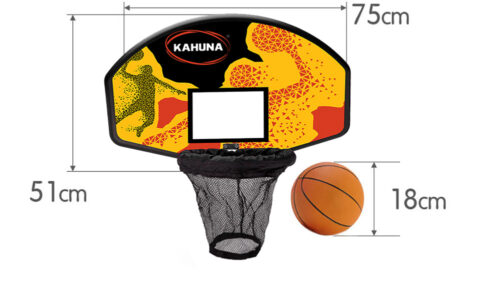 Kahuna Trampoline Basketball Ring Set with Mini Ball and Pump - Image 4