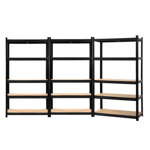 Giantz 3x1.8M Garage Shelving Warehouse Rack Pallet Racking Storage Shelf Black - Image 2