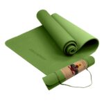 Powertrain TPE Yoga Pilates Exercise Mat 6mm  Green