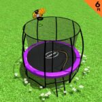 Kahuna Classic 6 ft Trampoline with Basketball Set  Purple