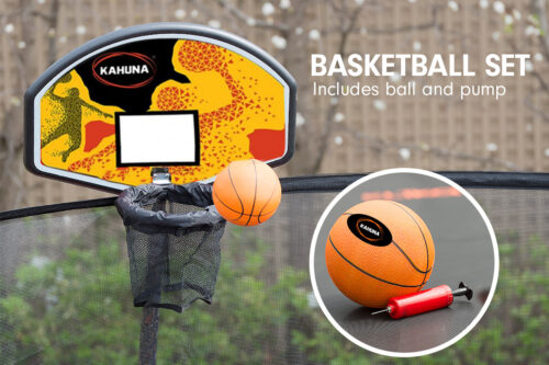 Kahuna Classic 6 ft Trampoline with Basketball Set  Purple - Image 5