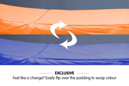 Reversible Replacement Trampoline Spring Safety Pad  Orange/Blue - Image 6