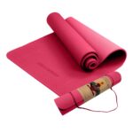 Powertrain TPE Yoga Pilates Exercise Mat 6mm  Rose Pink