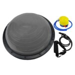 Powertrain Fitness Yoga Ball Home Gym Workout Balance Trainer  Grey
