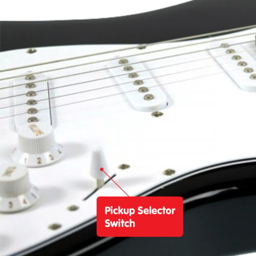 Karrera 39in Electric Guitar  Black - Image 5