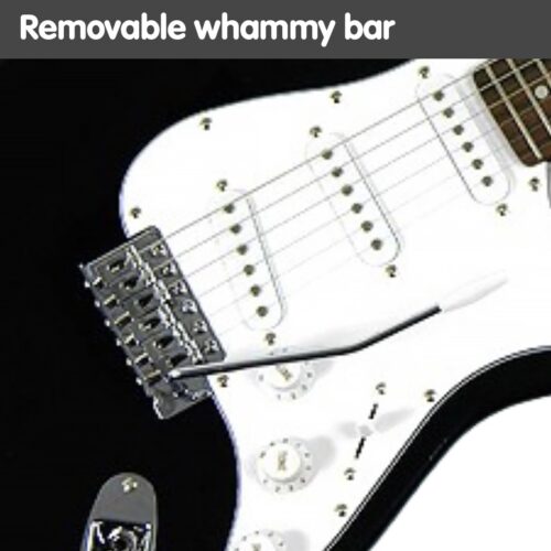 Karrera 39in Electric Guitar  Black - Image 6