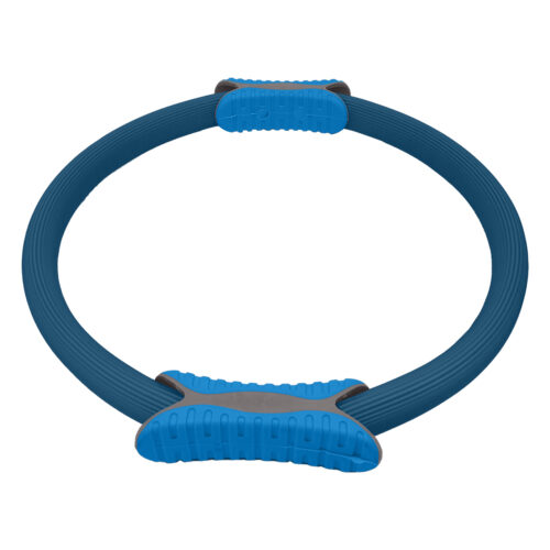 Powertrain Pilates Ring Band Yoga Home Workout Exercise Band  Blue - Image 4