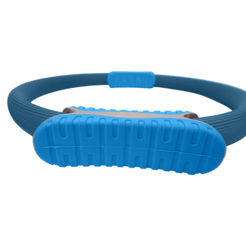 Powertrain Pilates Ring Band Yoga Home Workout Exercise Band  Blue - Image 5