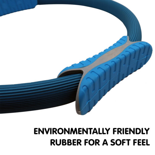 Powertrain Pilates Ring Band Yoga Home Workout Exercise Band  Blue - Image 7
