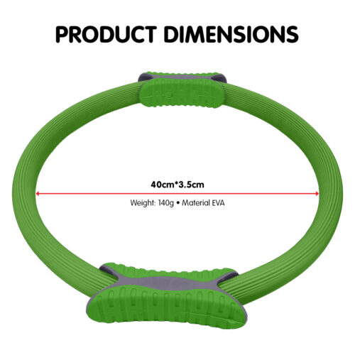 Powertrain Pilates Ring Band Yoga Home Workout Exercise Band  Green - Image 6