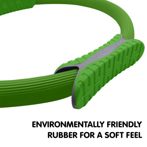 Powertrain Pilates Ring Band Yoga Home Workout Exercise Band  Green - Image 7