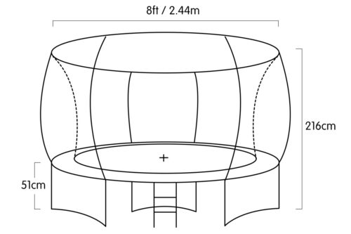 Kahuna Rainbow 8 ft Trampoline - Image 9
