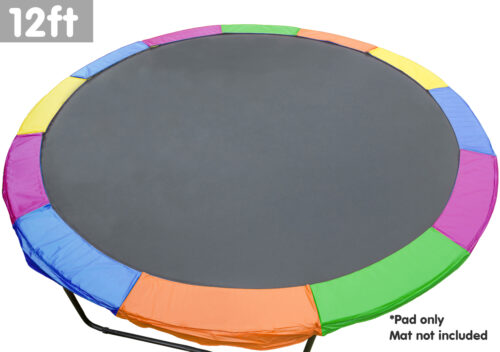 Trampoline 12ft Replacement Outdoor Round Spring Pad Cover  Rainbow - Image 3