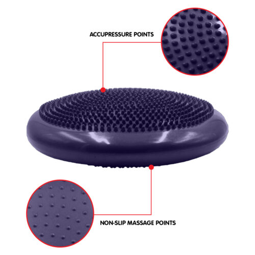 Powertrain Yoga Stability Disc Pilates Balance Trainer Purple - Image 7