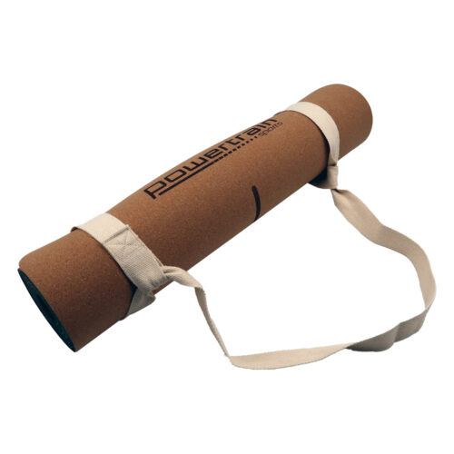 Powertrain Cork Yoga Mat with Carry Straps  Body Line - Image 4