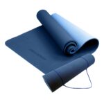 Powertrain TPE Pilates Exercise Yoga Mat 8mm  Dark Blue