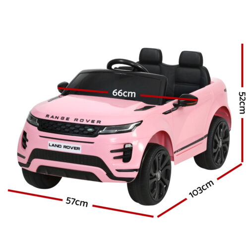 Kids Electric Ride On Car Land Rover Licensed Toy Cars Remote 12V Battery Pink - Image 3