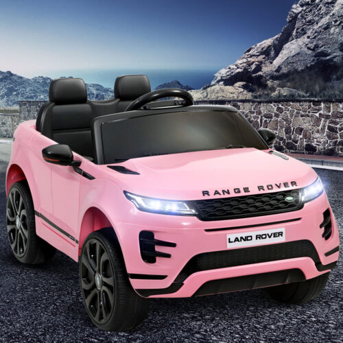 Kids Electric Ride On Car Land Rover Licensed Toy Cars Remote 12V Battery Pink - Image 9