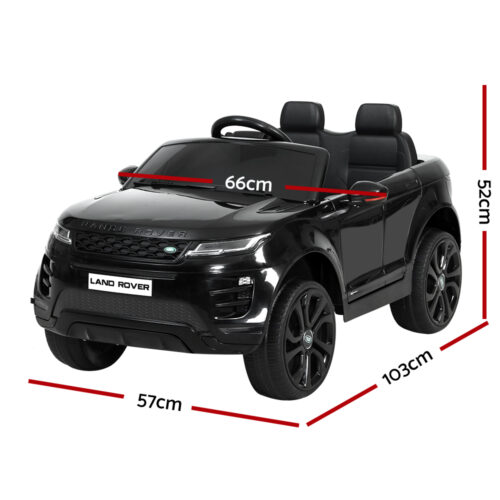 Kids Electric Ride On Car Land Rover Licensed Toy Cars Remote 12V Battery Black - Image 3