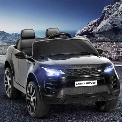 Kids Electric Ride On Car Land Rover Licensed Toy Cars Remote 12V Battery Black - Image 9