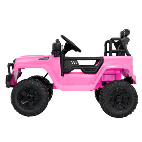 Rigo Kids Electric Ride On Car Jeep Toy Cars Remote 12V Pink - Image 5