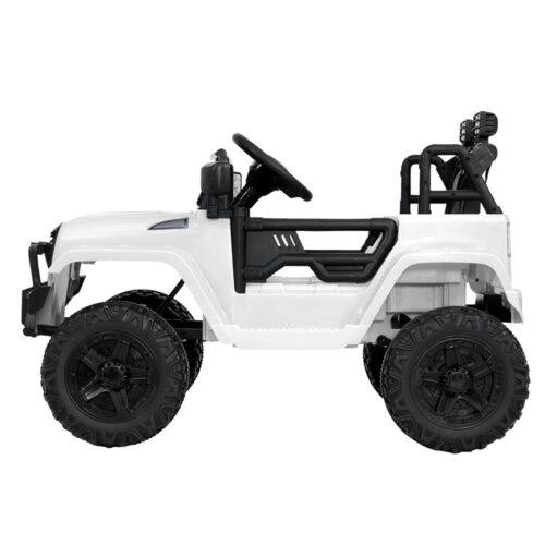 Rigo Kids Electric Ride On Car Jeep Toy Cars Remote 12V White - Image 5