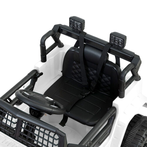 Rigo Kids Electric Ride On Car Jeep Toy Cars Remote 12V White - Image 6