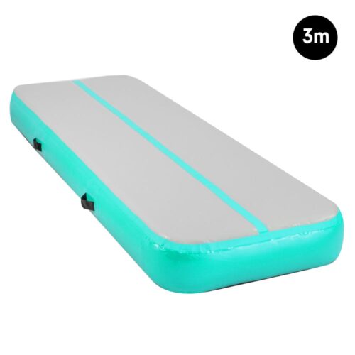 Powertrain 3m x 1m Air Track Inflatable Gymnastics Mat  Green - Image 2