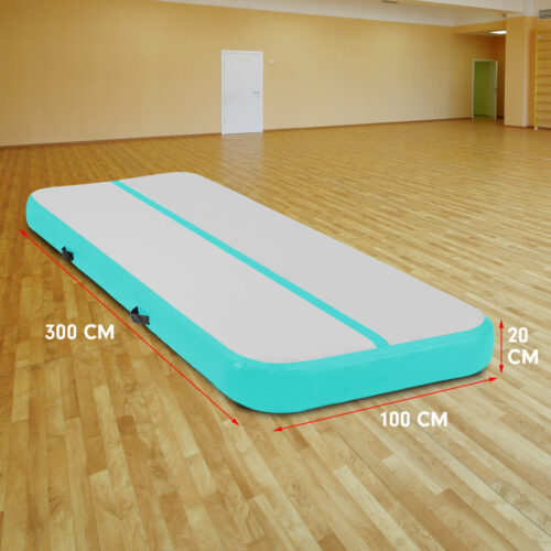 Powertrain 3m x 1m Air Track Inflatable Gymnastics Mat  Green - Image 6