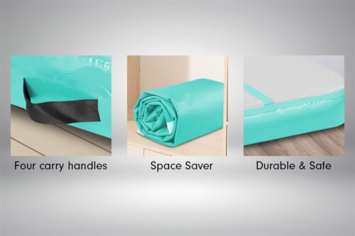 Powertrain 3m x 1m Air Track Inflatable Gymnastics Mat  Green - Image 7