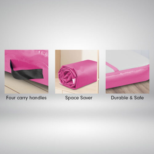 Powertrain 4m x 1m Air Track Inflatable Gymnastics Mat  Pink - Image 3
