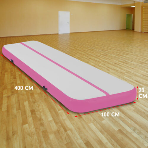 Powertrain 4m x 1m Air Track Inflatable Gymnastics Mat  Pink - Image 5