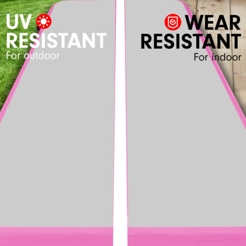 Powertrain 4m x 1m Air Track Inflatable Gymnastics Mat  Pink - Image 9