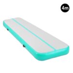 Powertrain 4m x 1m Air Track Inflatable Gymnastics Mat  Green