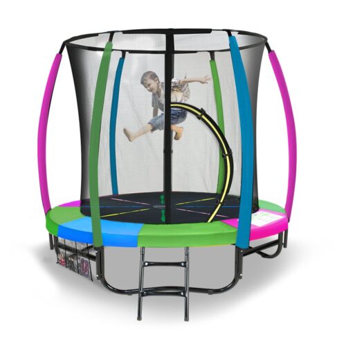 Kahuna 6 ft Trampoline with Rainbow Safety Pad - Image 3
