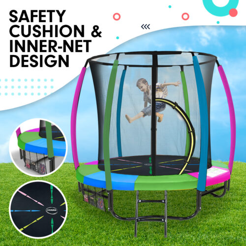 Kahuna 6 ft Trampoline with Rainbow Safety Pad - Image 5